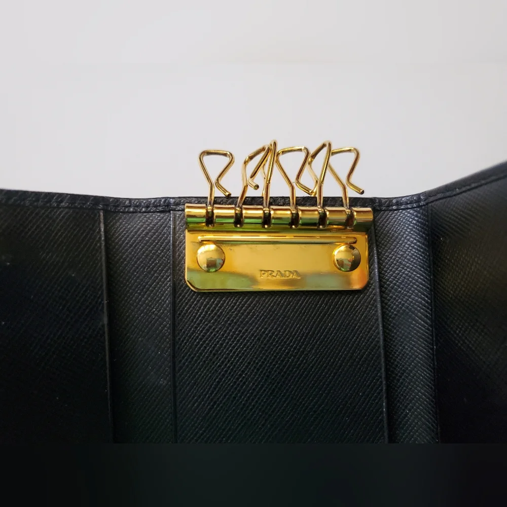 Prada Women's Saffiano Leather Key Holder - Picture 10 of 13